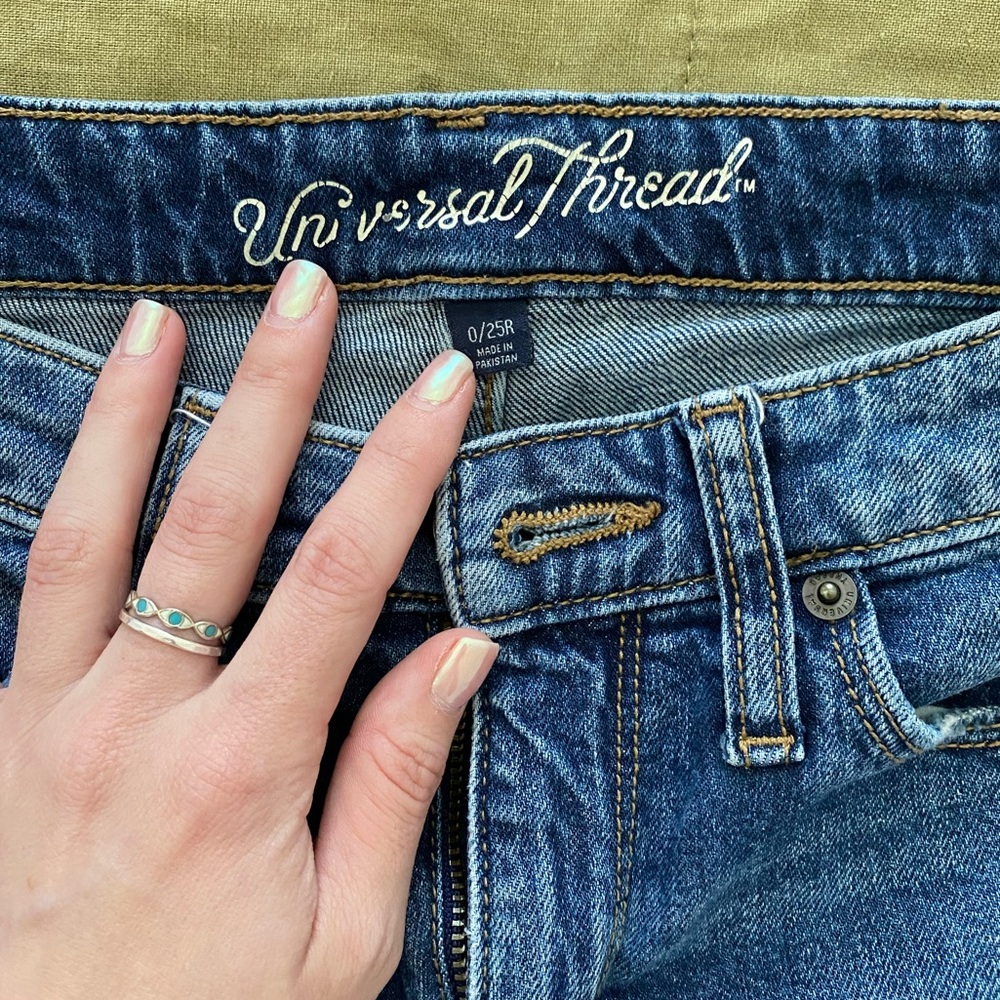 Universal Thread High Rise Boot Crop Jeans - Picture 2 of 4